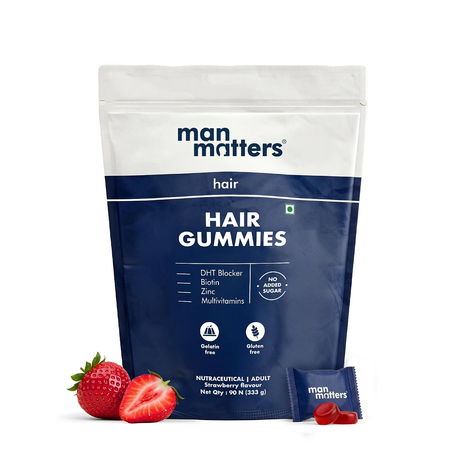 Man Matters Biotin Hair Gummies | 90 Day Pack | - Top Pick